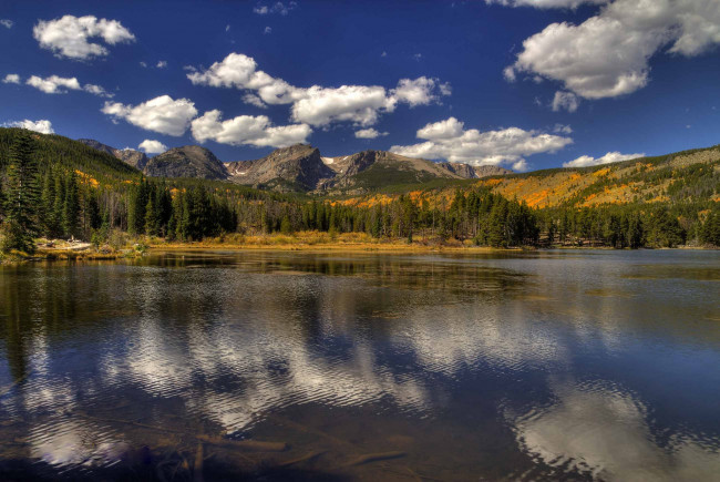 Обои картинки фото природа, реки, озера, горы, лес, озеро