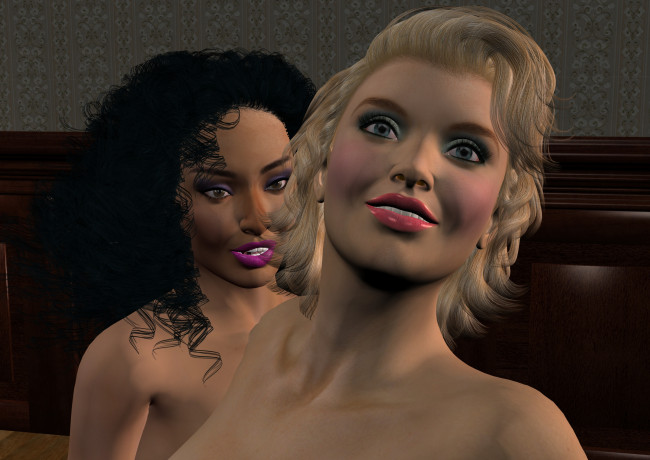 Обои картинки фото 3д графика, портрет , portraits, фон, взгляд, девушки