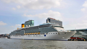 Картинка costa+luminosa корабли лайнеры круизный лайнер