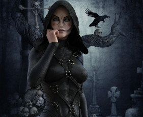 Картинка 3д+графика фантазия+ fantasy девушка взгляд фон