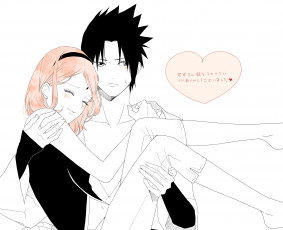 Картинка аниме naruto саске сакура