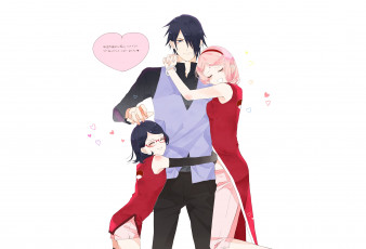 Картинка аниме naruto саске сакура