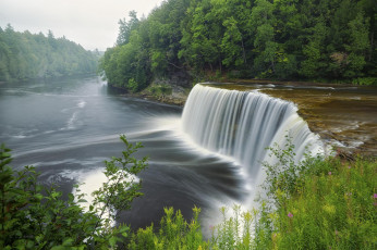 Картинка природа водопады водопад река
