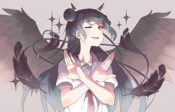 Картинка аниме love+live +school+idol+project взгляд девушка фон