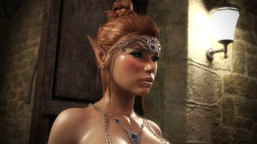 Картинка 3д+графика эльфы+ elves эльфийка взгляд фон