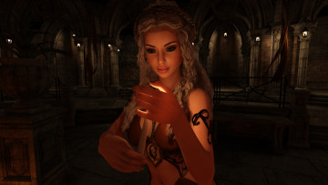 Картинка 3д+графика люди+ people девушка взгляд фон