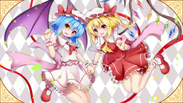 Картинка аниме touhou фон взгляд девушки