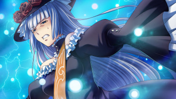 Картинка аниме umineko+no+naku+koro+ni фон взгляд девушка