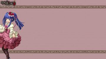 Картинка аниме umineko+no+naku+koro+ni взгляд девушка фон