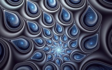 Картинка 3д+графика фракталы+ fractal узор фон цвета