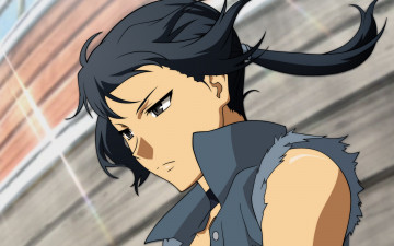 Картинка аниме canaan фон взгляд девушка