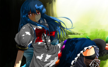 Картинка аниме touhou фон взгляд девушка