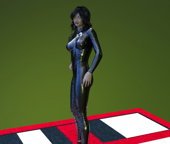 Обои картинки фото 3д графика, люди , people, девушка, взгляд, фон