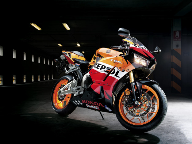Обои картинки фото мотоциклы, honda, cbr