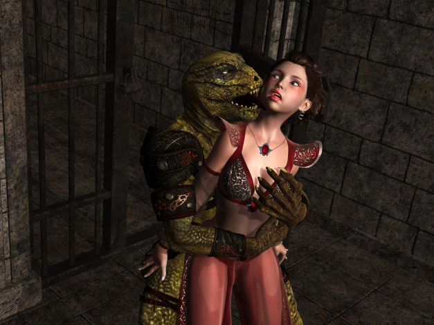 Обои картинки фото 3д графика, существа , creatures, девушка, взгляд, фон, существо