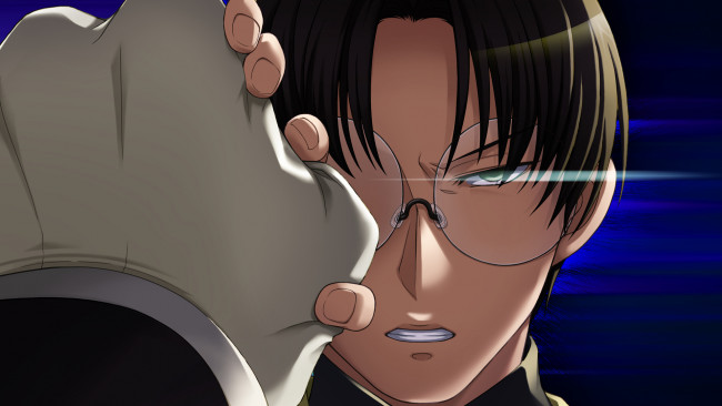 Обои картинки фото аниме, umineko no naku koro ni, фон, взгляд, парень