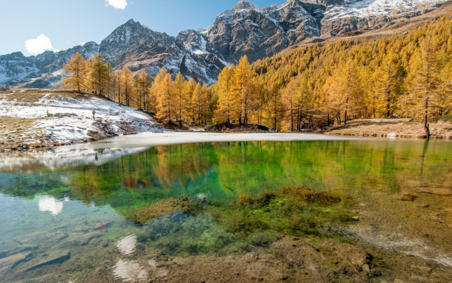 Обои картинки фото природа, реки, озера, деревья, горы, озеро