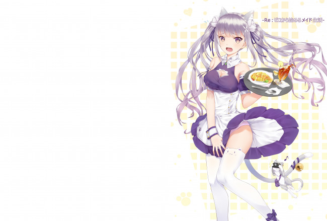 Обои картинки фото аниме, re,  zero kara hajimeru isekai seikatsu, emilia, pack