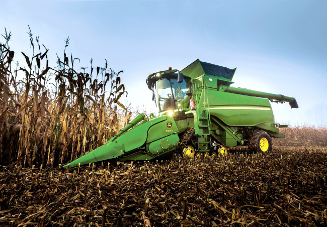 Обои картинки фото техника, комбайны, john, deere