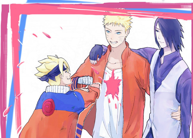 Обои картинки фото аниме, naruto, боруто, наруто, саске