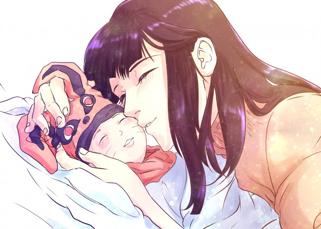 Обои картинки фото аниме, naruto, хината, боруто