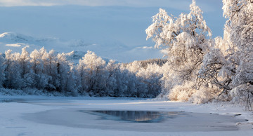 Картинка природа зима простор