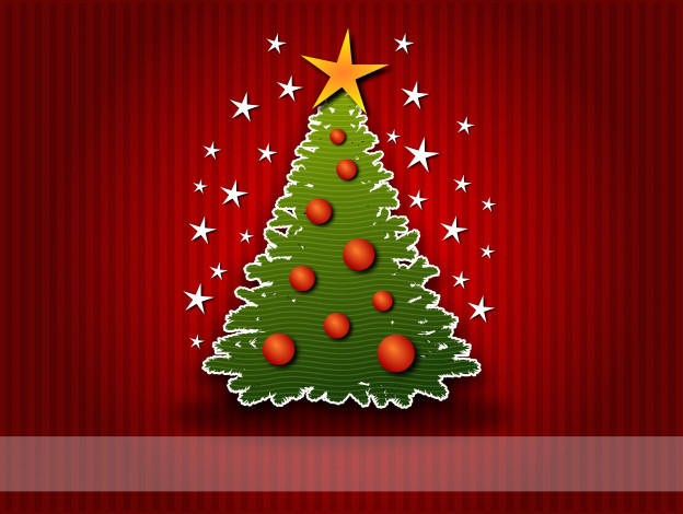 Обои картинки фото праздничные, векторная графика , новый год, фон, елка