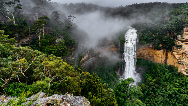 Обои картинки фото природа, водопады, простор