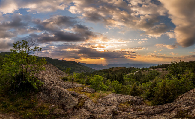 Обои картинки фото природа, восходы, закаты, простор