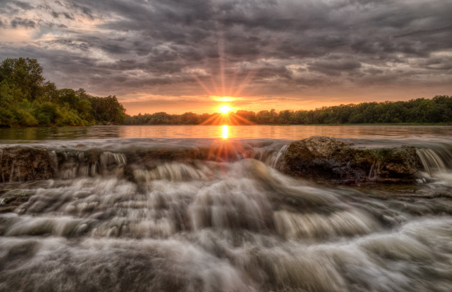 Обои картинки фото природа, восходы, закаты, простор