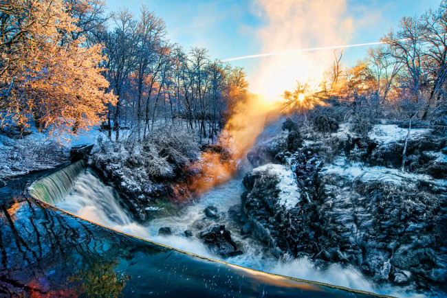 Обои картинки фото природа, зима, простор