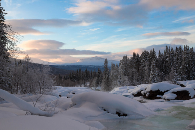 Обои картинки фото природа, зима, простор