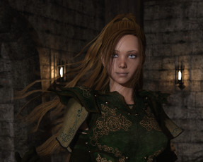 Картинка 3д+графика фантазия+ fantasy девушка взгляд фон