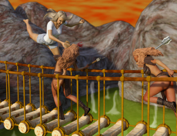 Обои картинки фото 3д графика, фантазия , fantasy, девушки, взгляд, фон