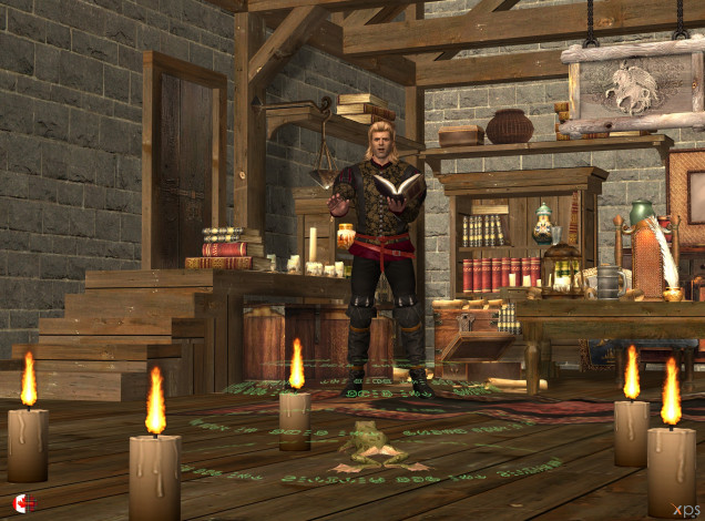 Обои картинки фото 3д графика, фантазия , fantasy, мужчина, фон, взгляд