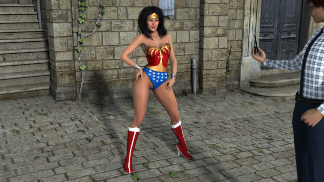 Обои картинки фото 3д графика, фантазия , fantasy, фон, взгляд, девушка