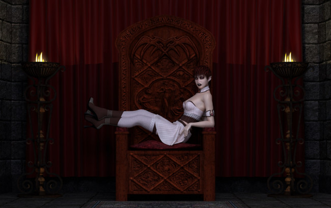 Обои картинки фото 3д графика, эльфы , elves, эльфийка, фон, взгляд