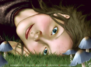 Картинка календари фэнтези 2019 calendar лицо взгляд грибы