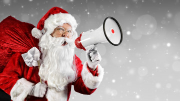 Картинка праздничные дед+мороз +санта+клаус санта снег колпак