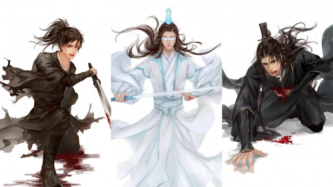 Обои картинки фото аниме, mo dao zu shi, the, untamed, неукротимый, повелитель, чэньцин, мосян, тунсю, mo, dao, zu, shi, магистр, дьявольского, культа