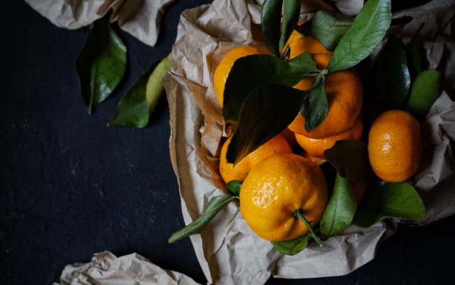 Обои картинки фото еда, цитрусы, мандарины