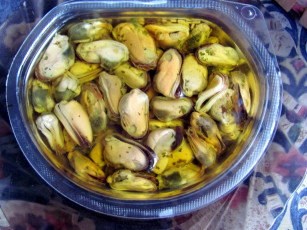 Картинка еда рыбные+блюда +с+морепродуктами маринованные мидии