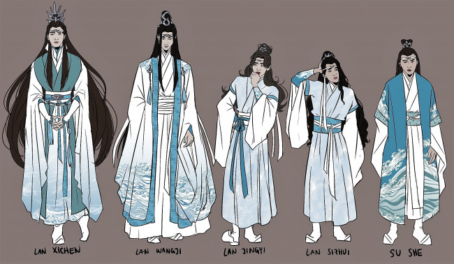 Обои картинки фото рисованное, кино,  мультфильмы, лань, сичэнь, ванцзи, циньи, сычжуй, су, шэ