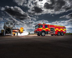обоя автомобили, пожарные машины, scania