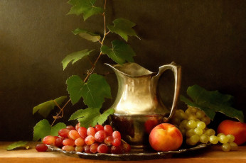 обоя рисованное, еда, натюрморт