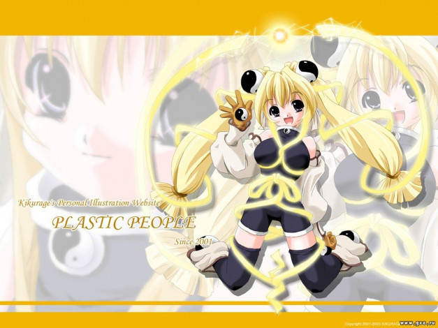 Обои картинки фото аниме, plastic, people