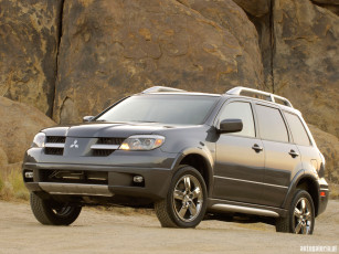 обоя mitsubishi, outlander, se, 2006, автомобили