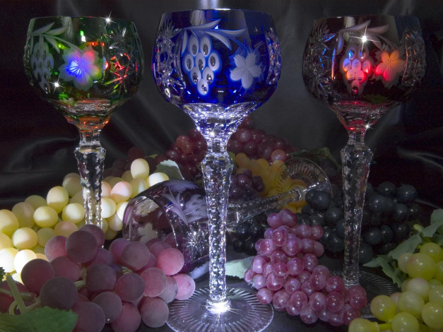 Обои картинки фото еда, виноград