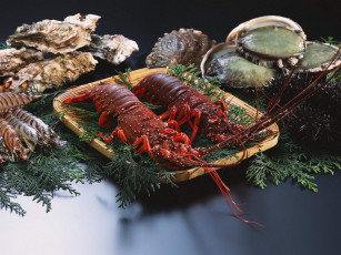 Картинка еда рыба морепродукты суши роллы