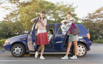 Картинка автомобили авто девушками